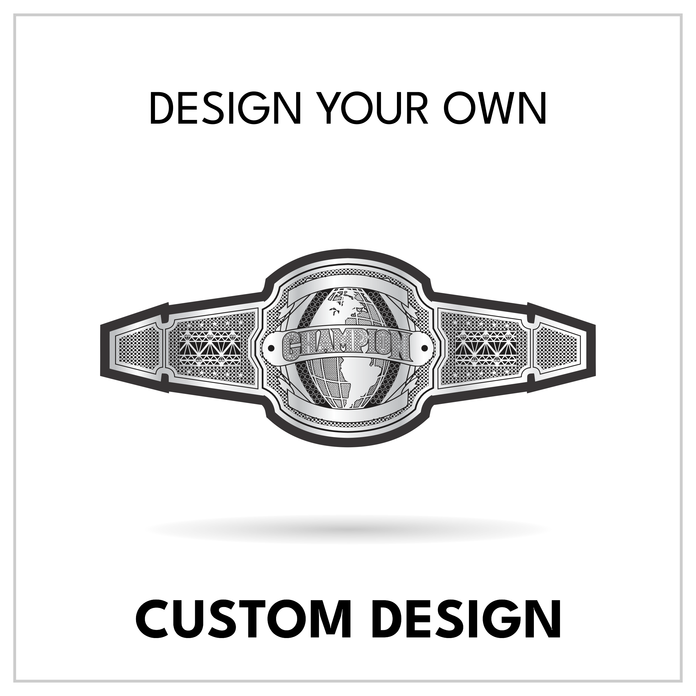 Custom Wrestling Championship Belt Design
