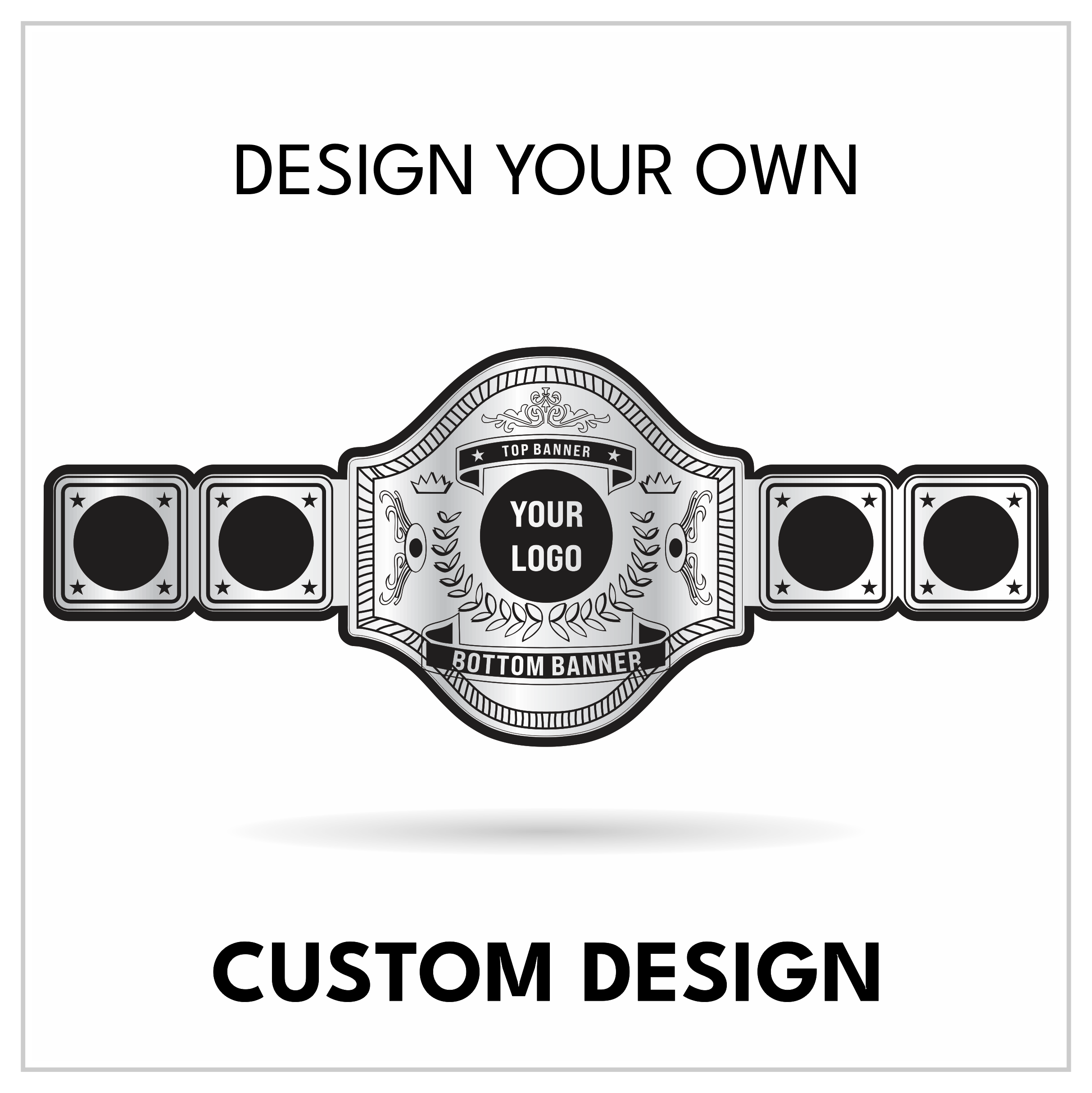 Custom Championship Belt With Text