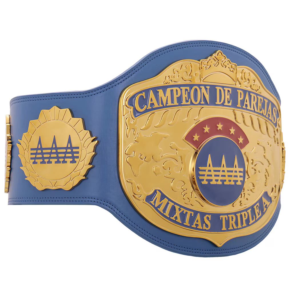 AAA World Mixed Tag Team Championship Replica Title Belt
