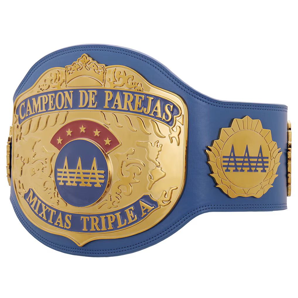 AAA World Mixed Tag Team Championship Replica Title Belt