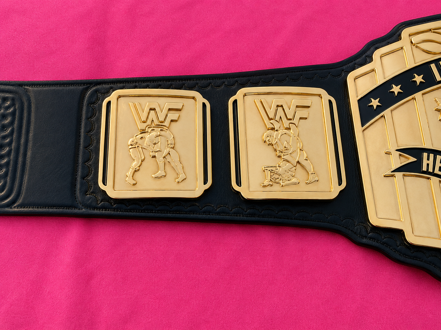 The 24K GOLD WWF Intercontinental World Premium CNC Championship Belt Replica
