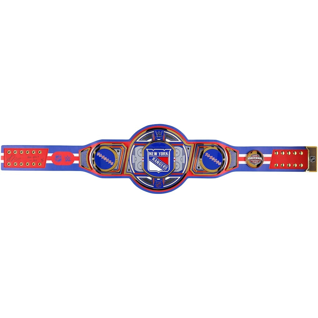 Adam Fox New York Rangers Autographed WWE Legacy Title Belt Championship Belts Online