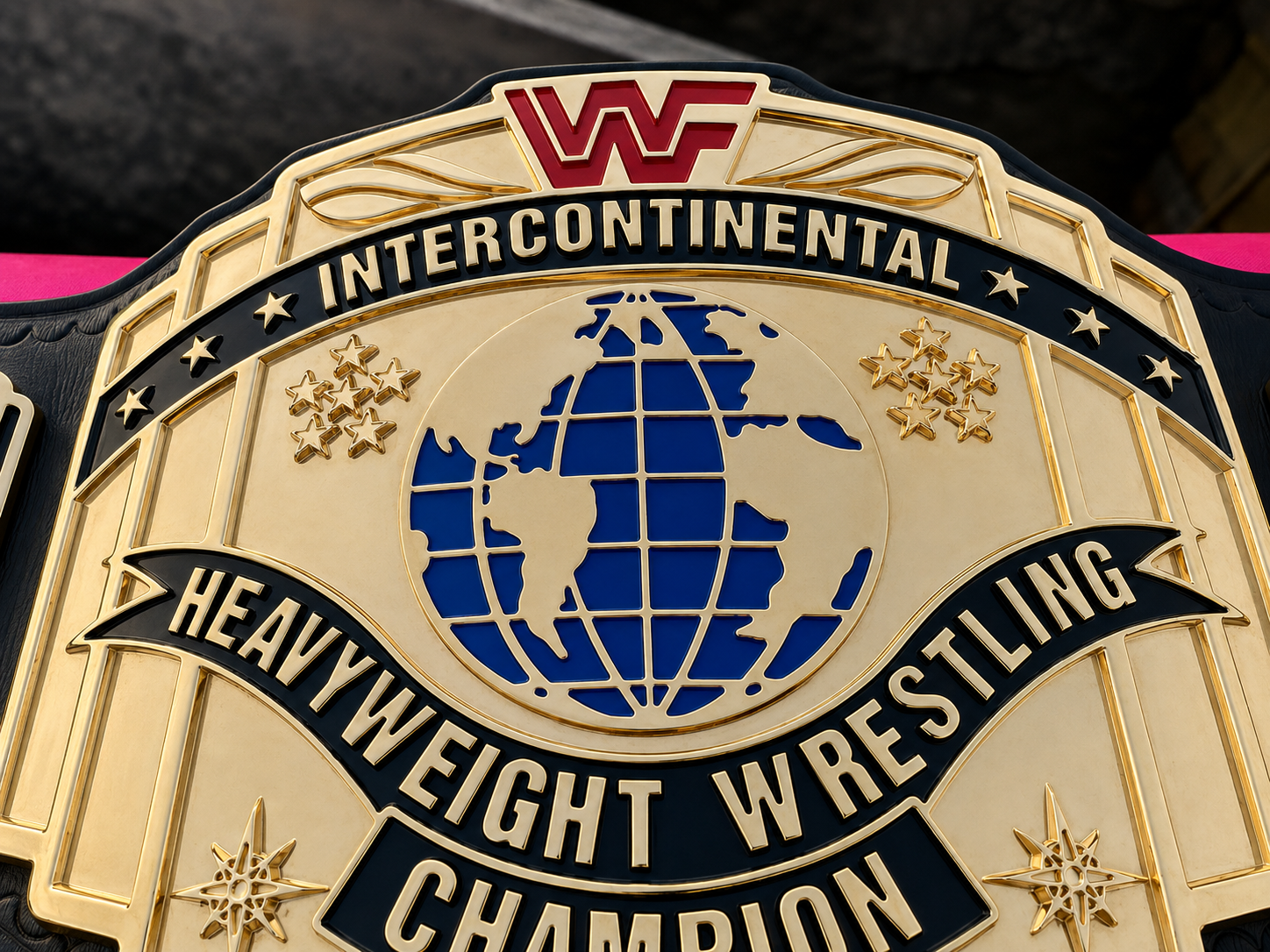 The 24K GOLD WWF Intercontinental World Premium CNC Championship Belt Replica