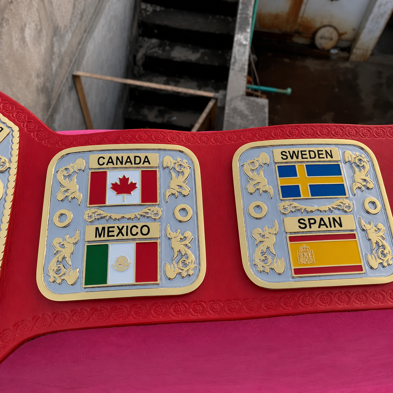 The 24K CNC NWA Junior Heavyweight Premium CNC Championship Belt Replica