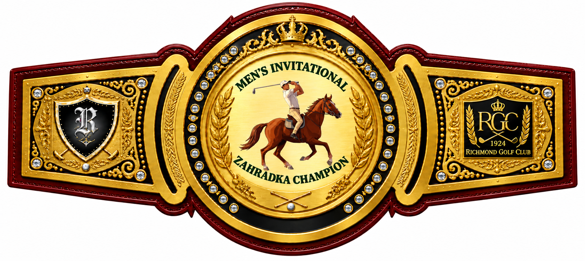 Men’s Invitational Zahradka Champion Golf Championship Belt – Richmond Golf Club 1924