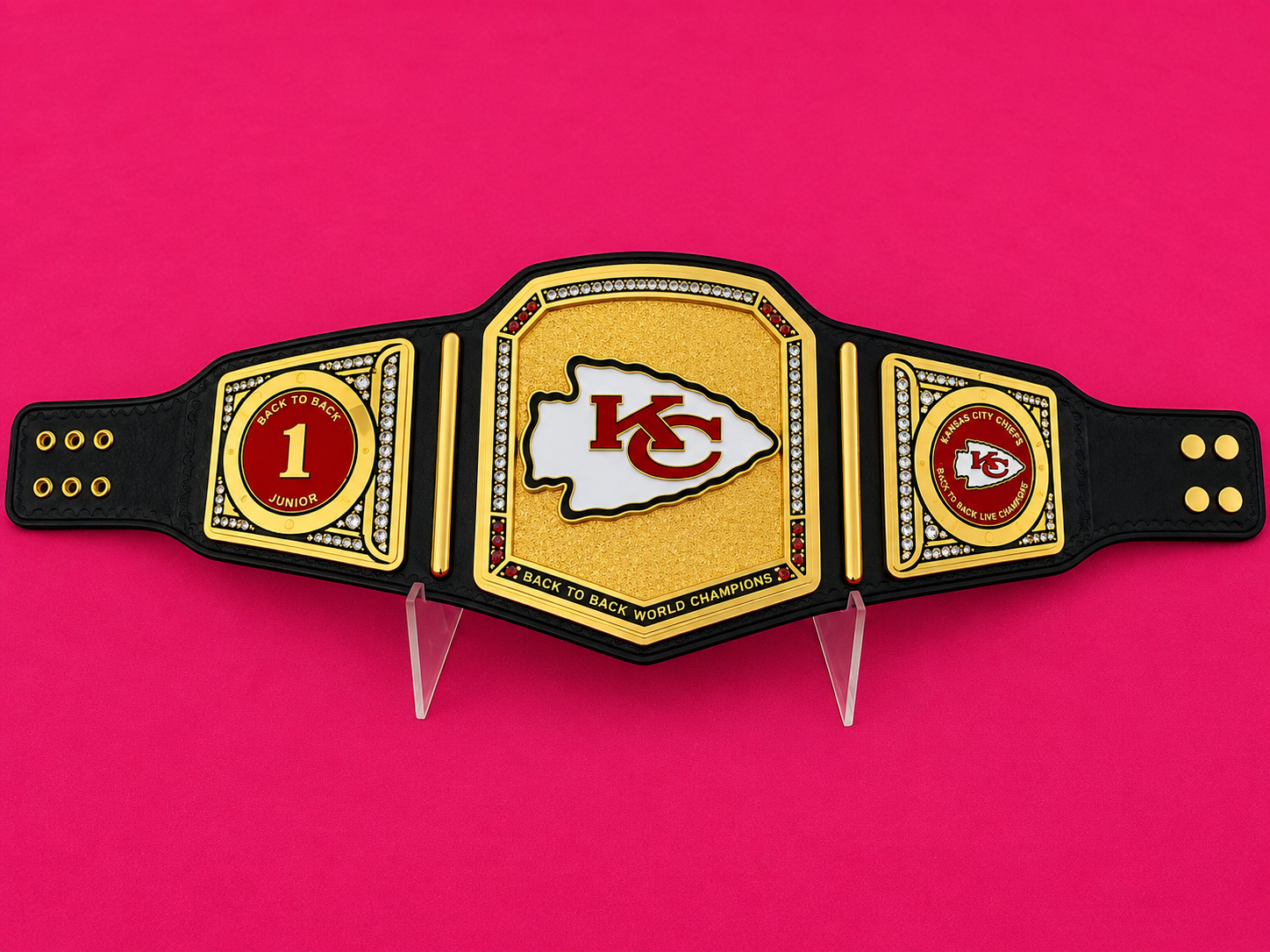24K GOLD CNC Kansas City Chiefs Championship Belt