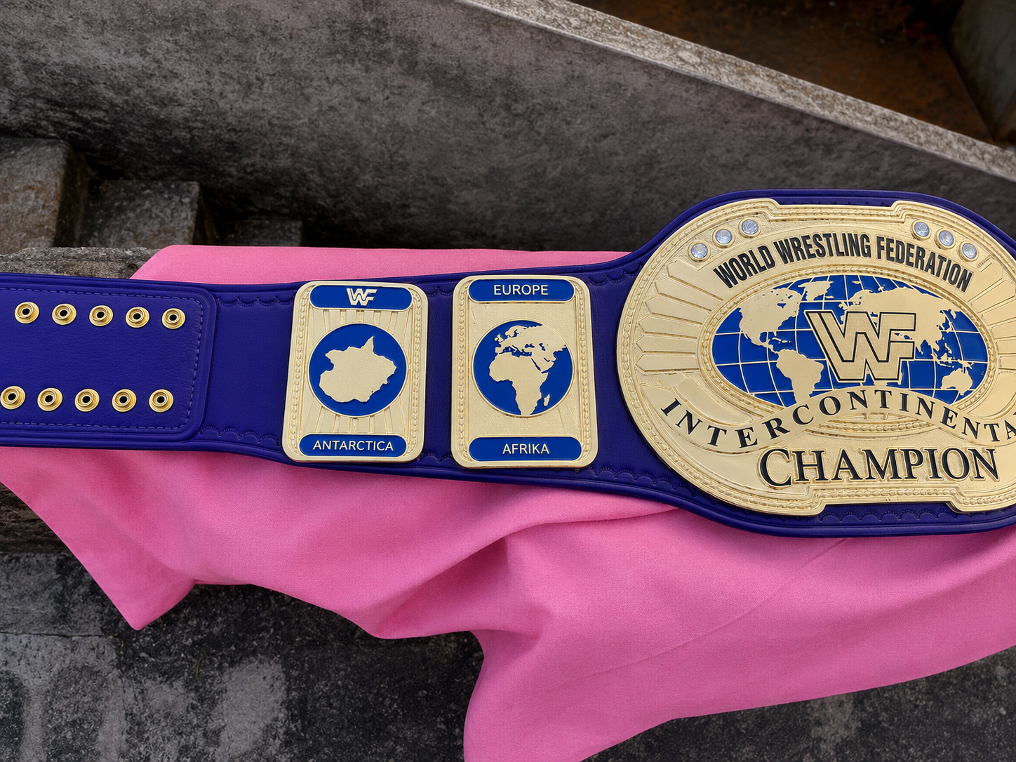 24K CNC WWF Intercontinental Championship Belt
