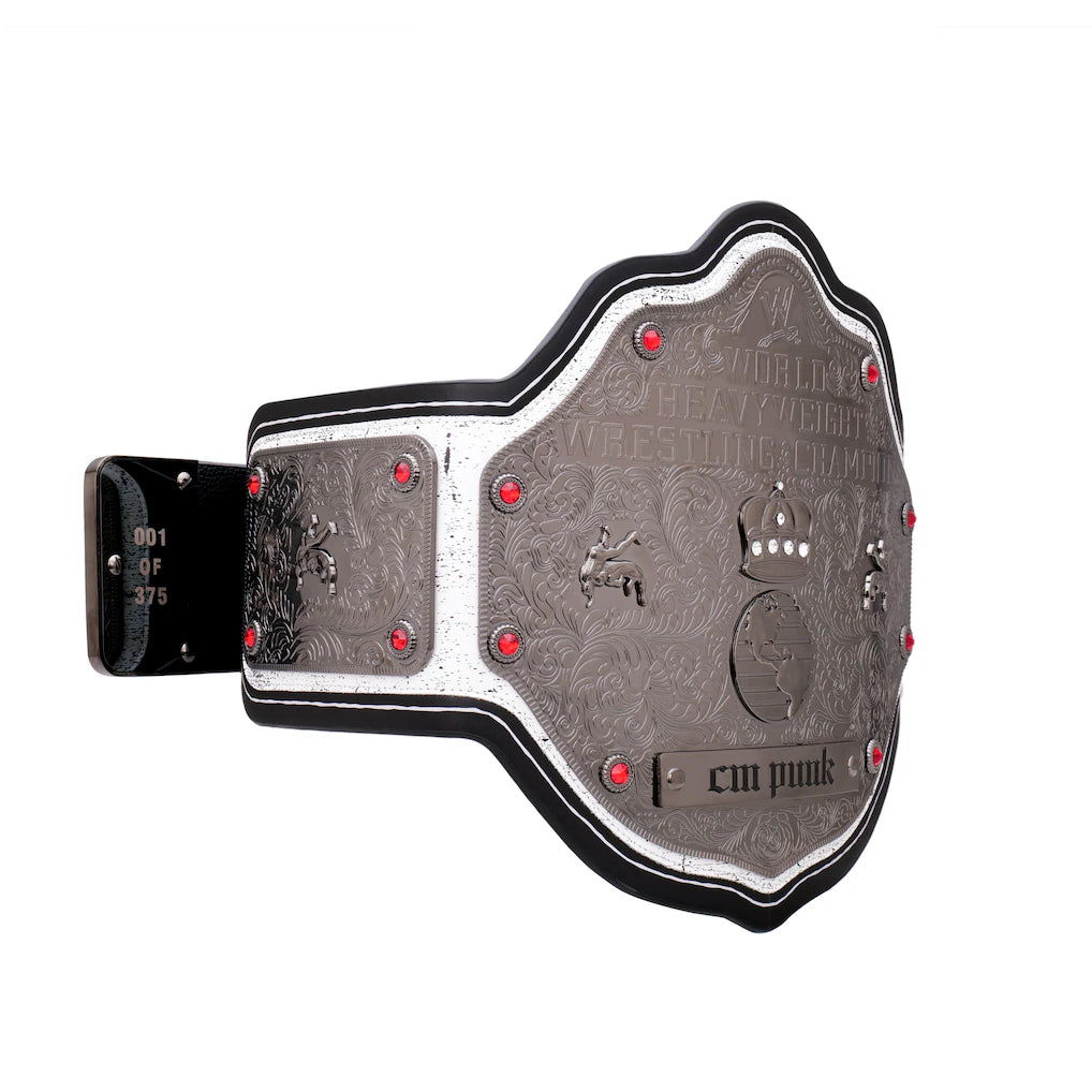 CM Punk Limited Edition WWE World Heavyweight Championship Signature Series Replica Title Belt