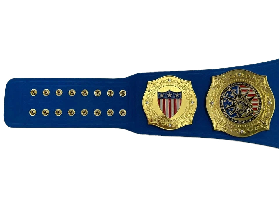 Fandu United States Championship Wrestling Belt 4 MM Zinc Adult Size Replic