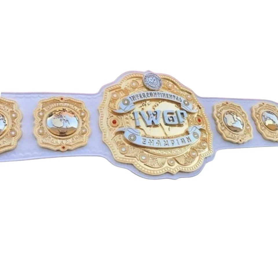 IWGP Intercontinental Champion Wrestling Belt 6 MM Replica Title Adult Size