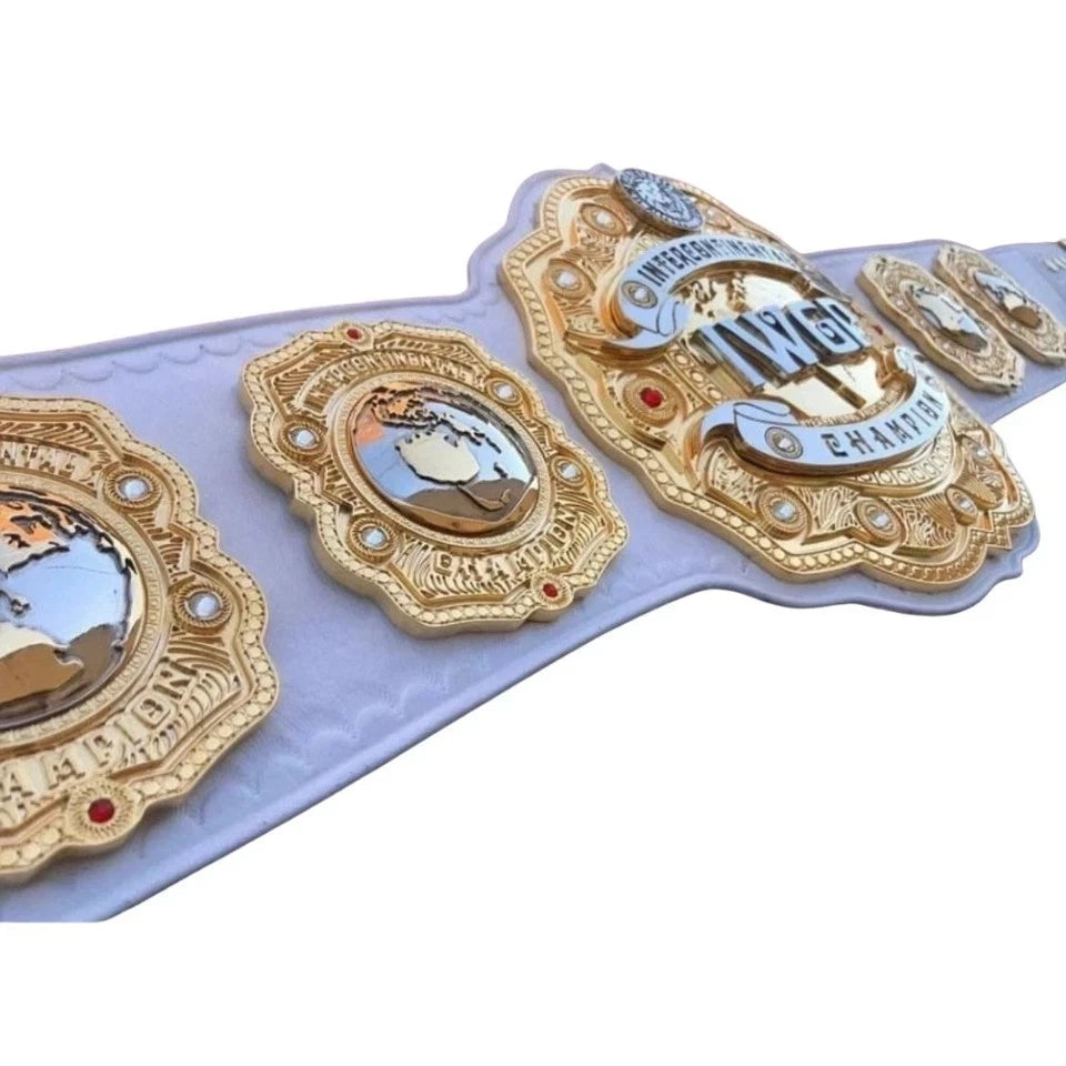 IWGP Intercontinental Champion Wrestling Belt 6 MM Replica Title Adult Size