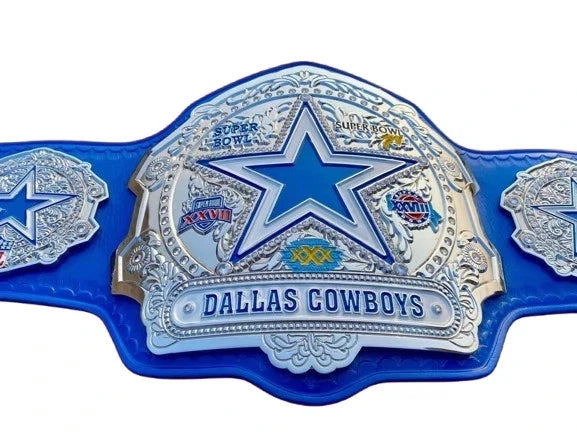 Dallas Cowboys Super Bowl Championship Wrestling Belt Adult Size Replica4mm Zinc