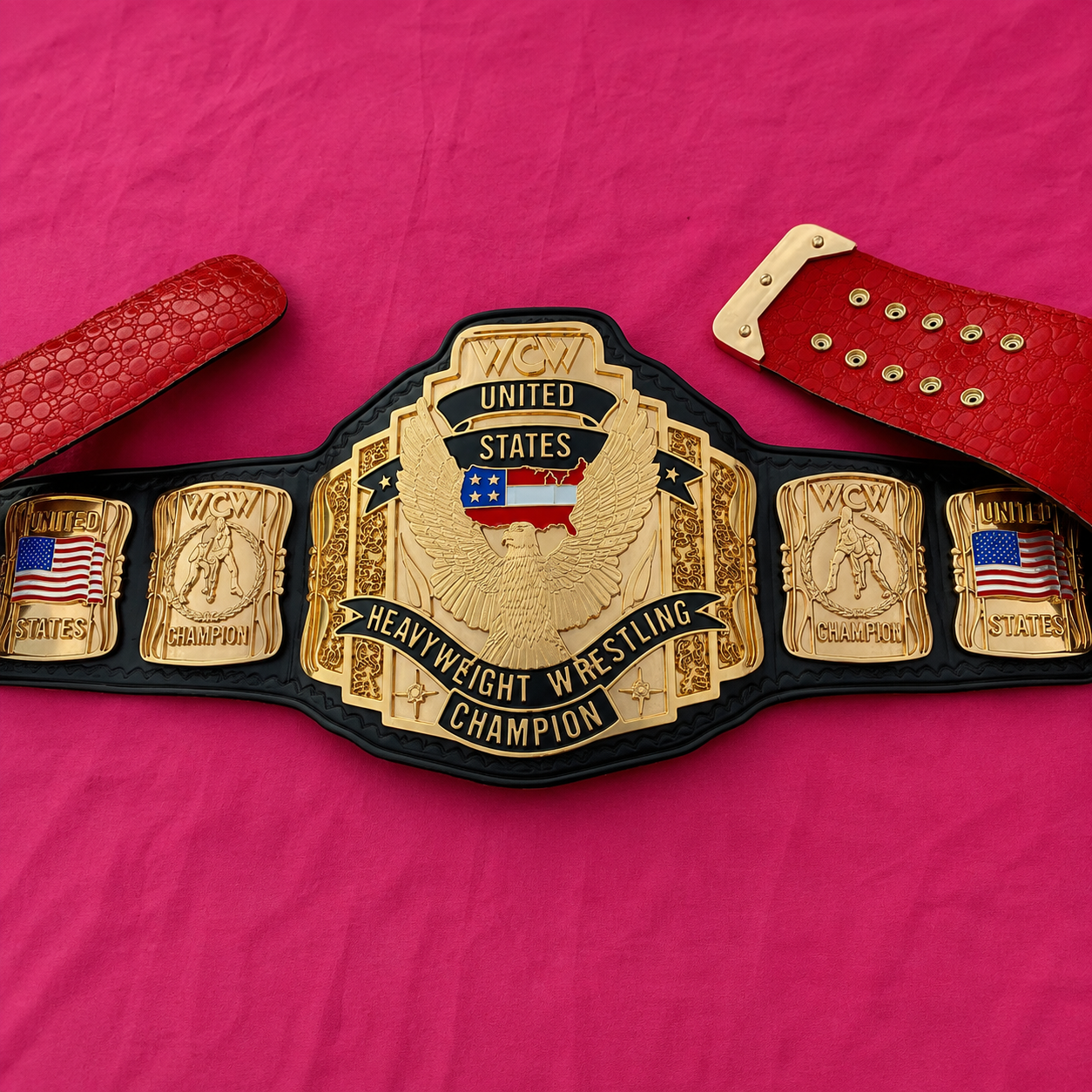 The 24K GOLD WCW United States Premium CNC Championship Belt Replica Re