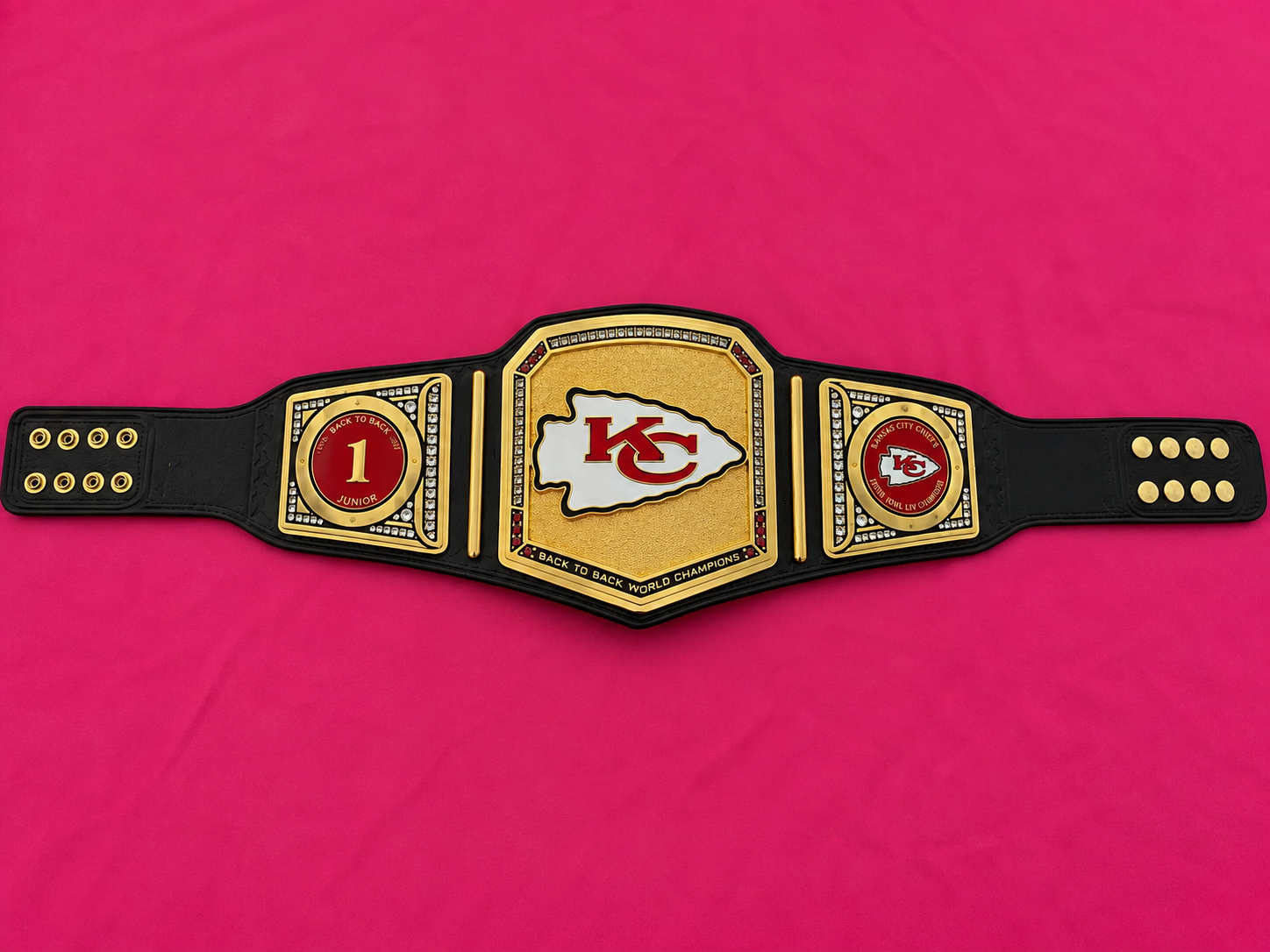 24K GOLD CNC Kansas City Chiefs Championship Belt