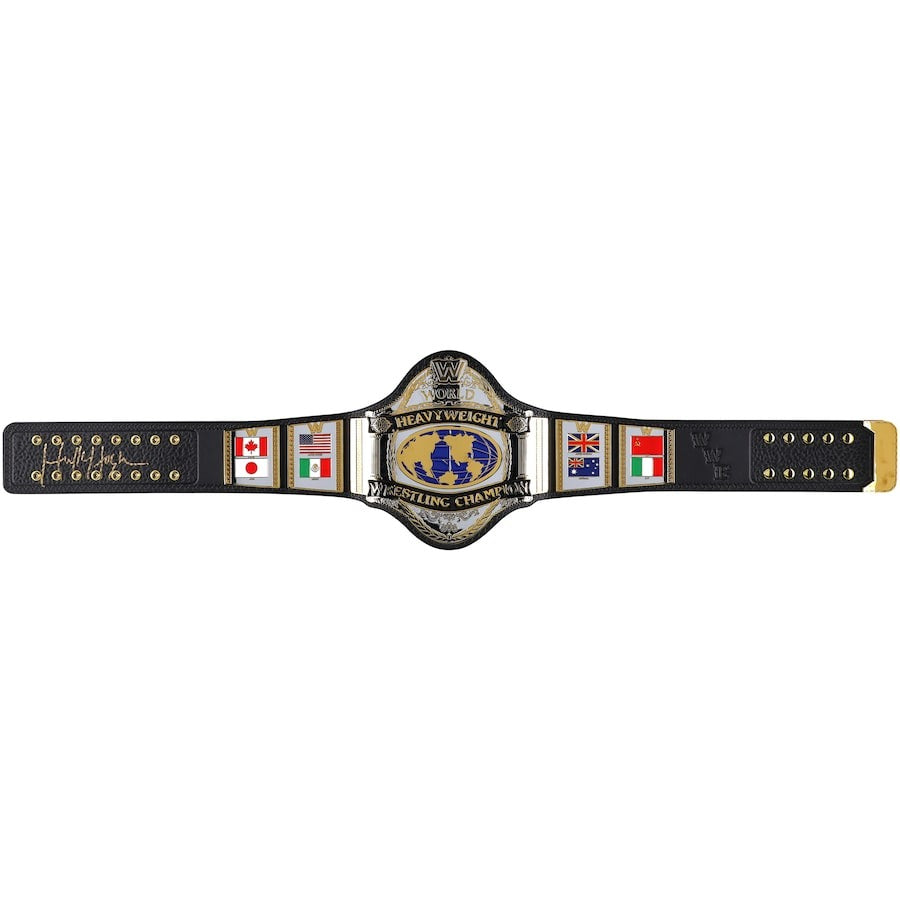 Hulk Hogan WWE Autographed Hogan Signature Series Replica Title Belt Championship Belts Online