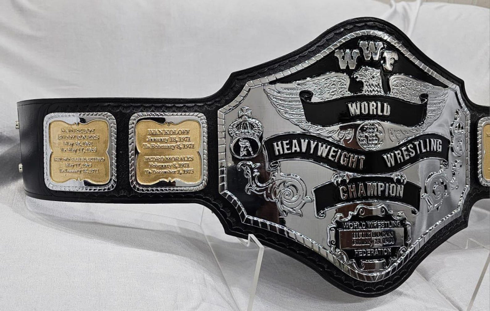 Hogan 84 Championship Belt Nickel Plated...!!! Championship Belts Online