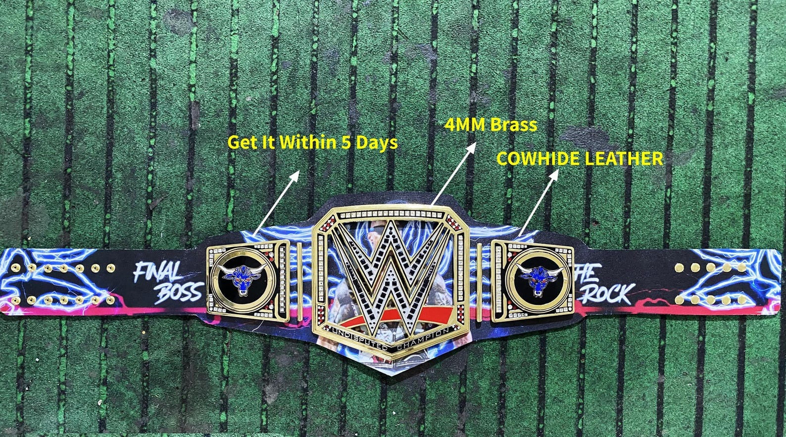 The Rock Custom Undisputed World Wrestling Championship Belt Championship Belts Online