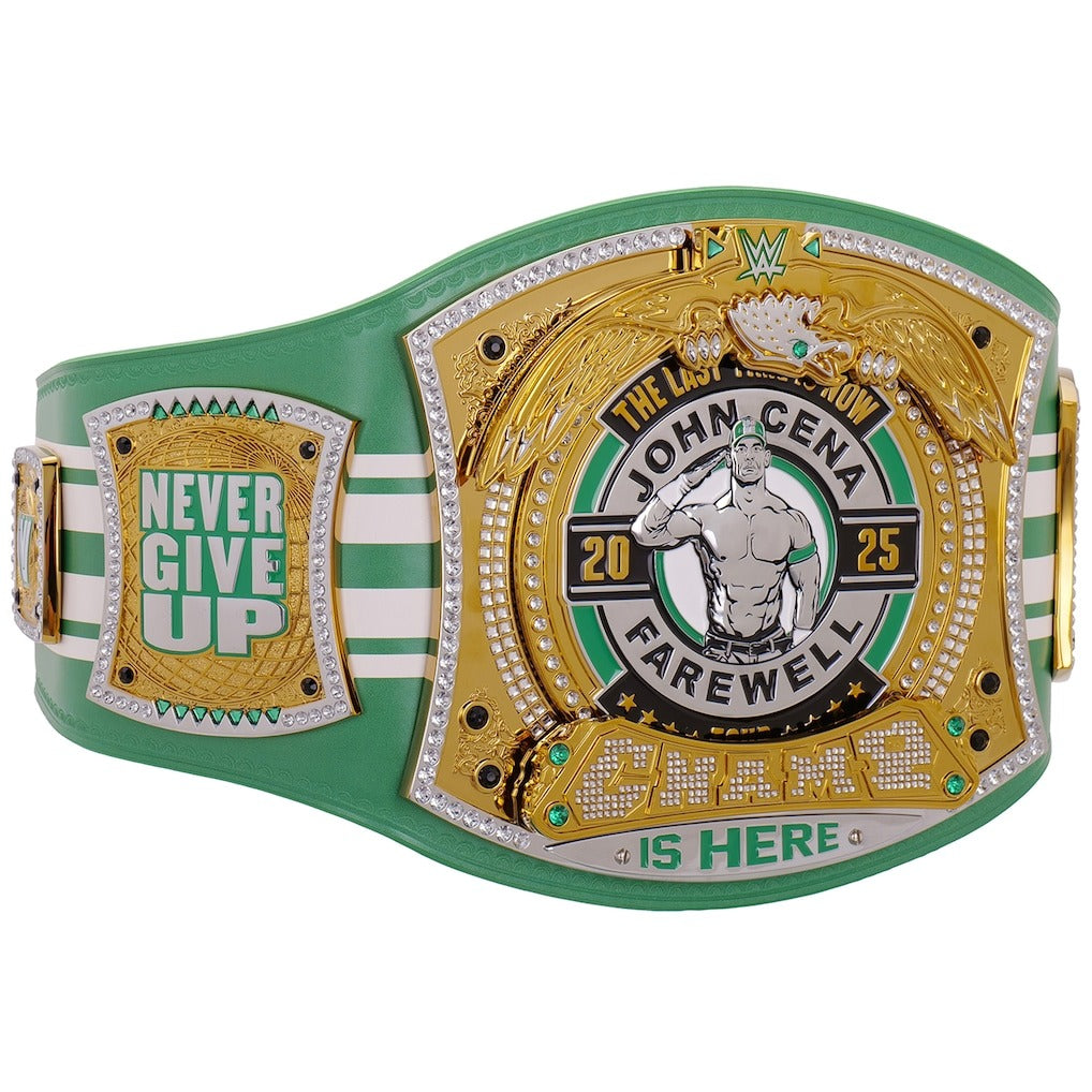 John Cena Farewell Tour 2025 Boston Spinner Championship Replica Title Belt Championship Belts Online