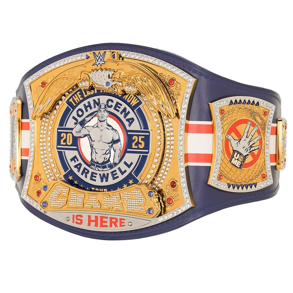 John Cena Farewell Tour 2025 Chicago Spinner Championship Replica Title Belt Championship Belts Online