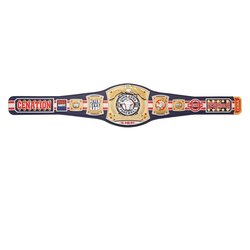 John Cena Farewell Tour 2025 Chicago Spinner Championship Replica Title Belt Championship Belts Online