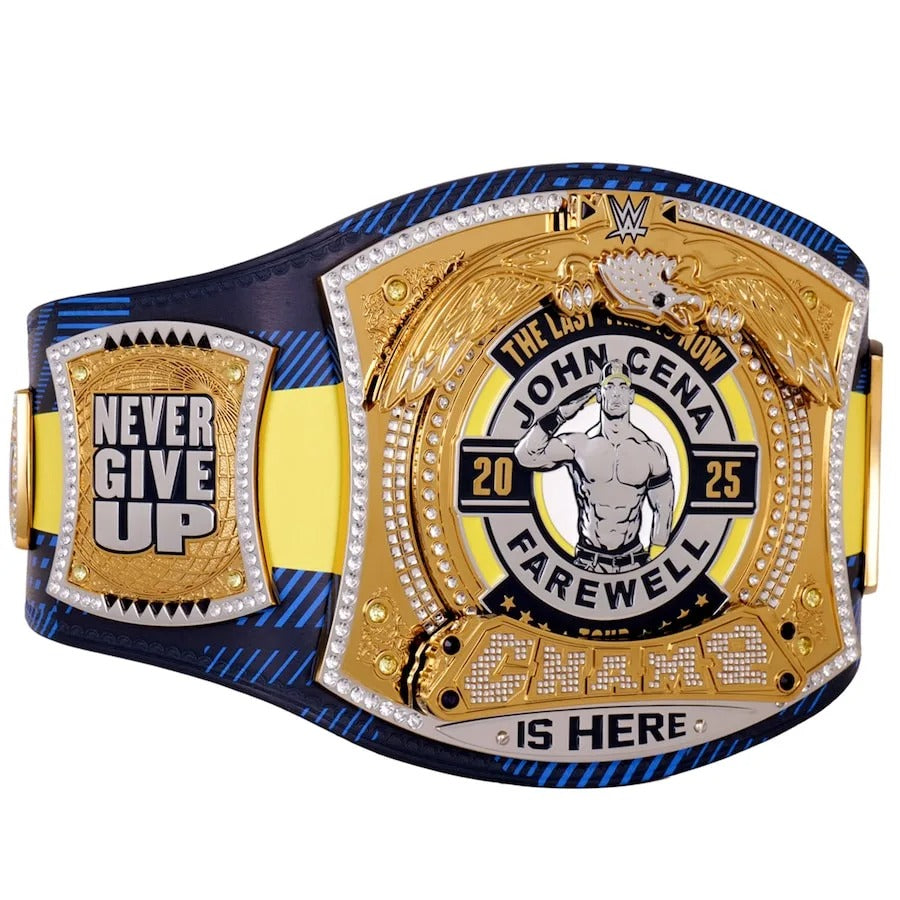 John Cena Farewell Tour 2025 Glasgow Spinner Championship Replica Title Belt