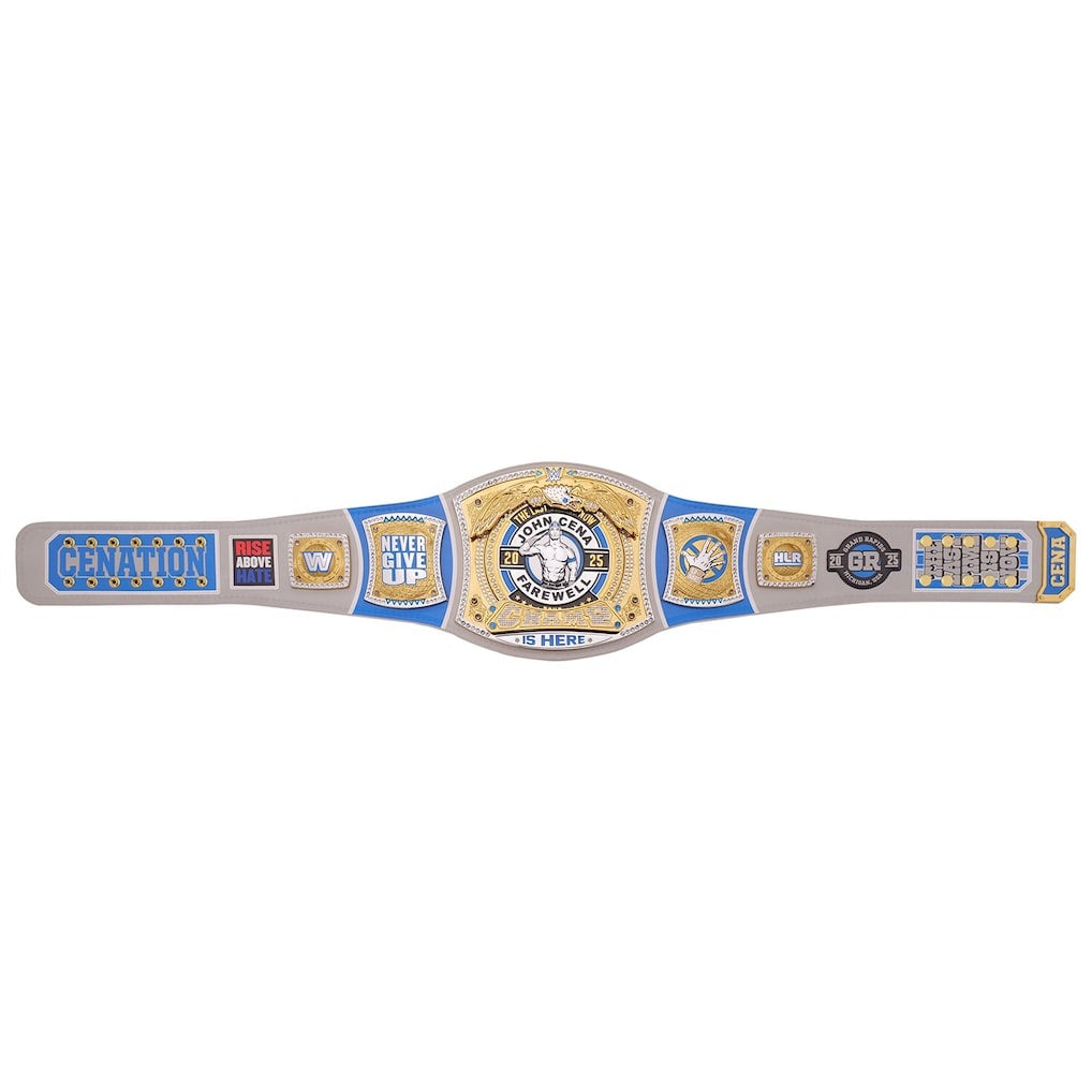 John Cena Farewell Tour 2025 Grand Rapids Spinner Championship Replica Title Belt (Copy) Championship Belts Online