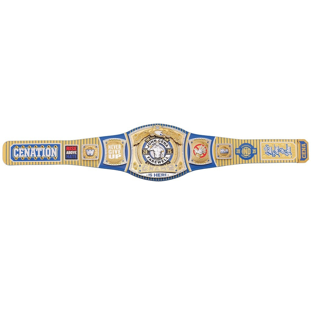 John Cena Farewell Tour 2025 Indianapolis Spinner Championship Replica Title Belt Championship Belts Online