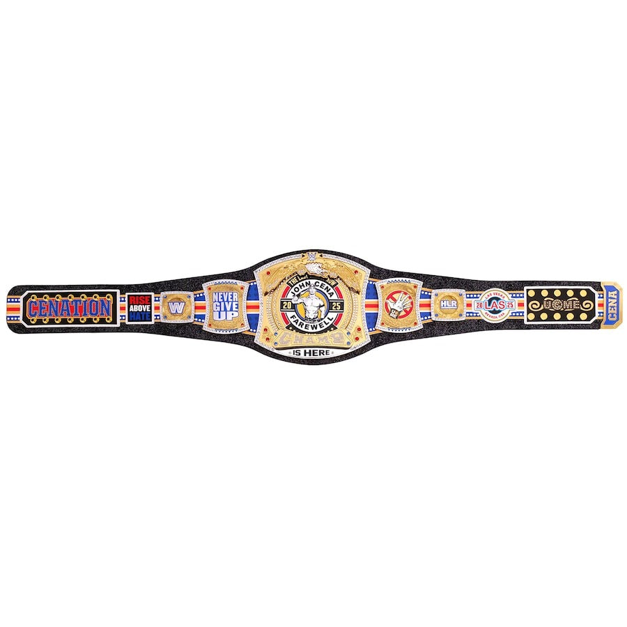 John Cena Farewell Tour 2025 Las Vegas Spinner Championship Replica Title Belt Championship Belts Online