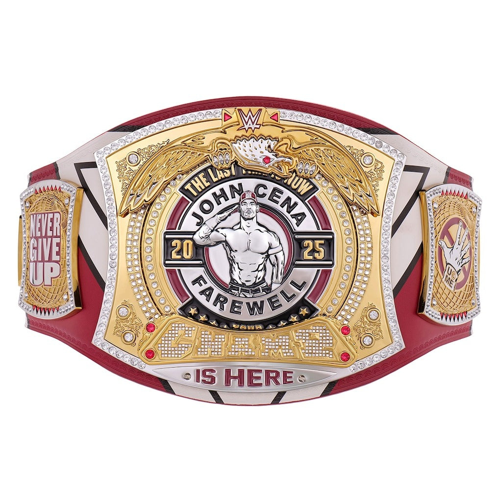 John Cena Farewell Tour 2025 Springfield Spinner Championship Replica Title Belt Championship Belts Online
