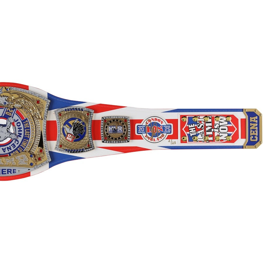 John Cena WWE Autographed 2025 Farewell Tour Indianapolis Replica Title Belt - Limited Edition of 25 Championship Belts Online