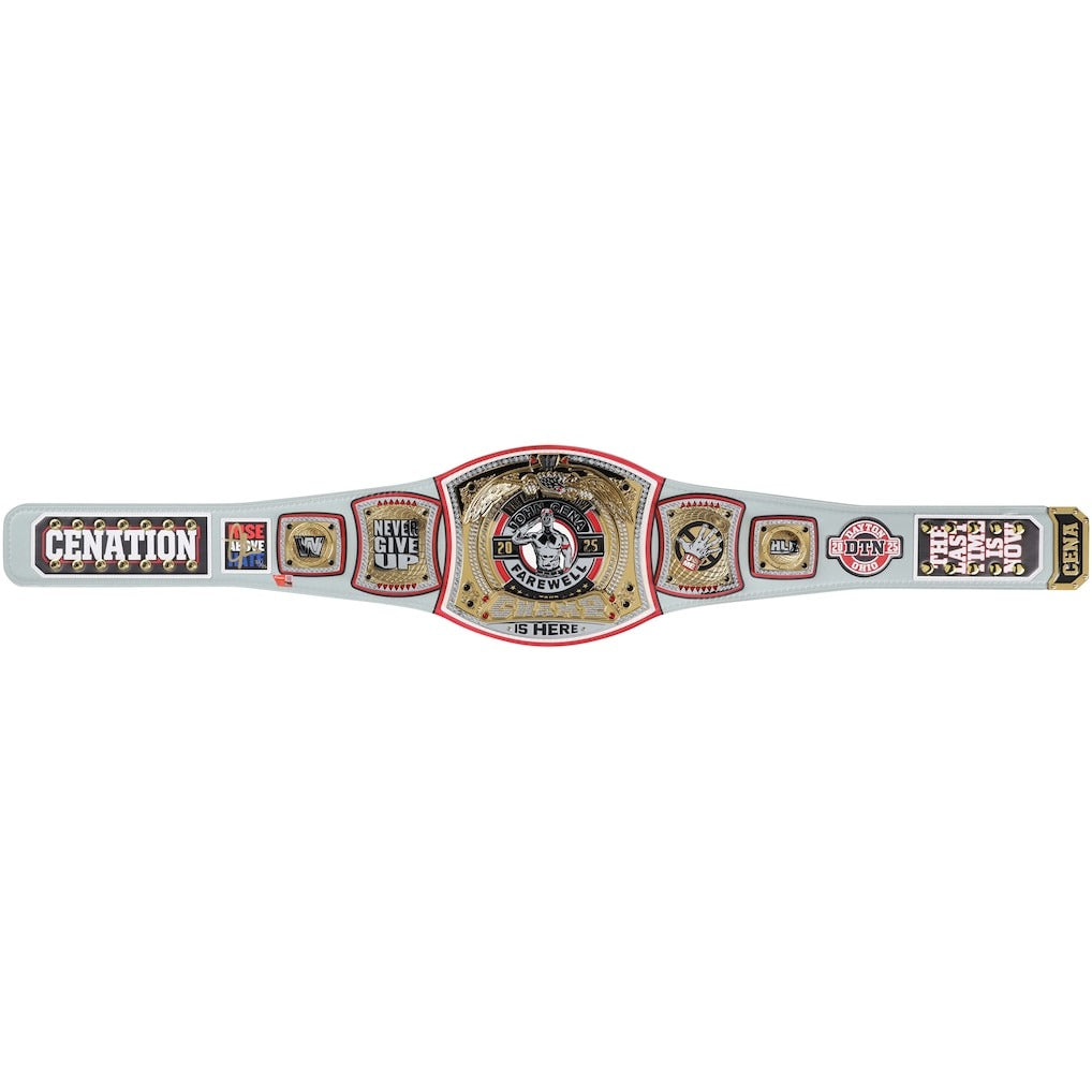 John Cena WWE Autographed Farewell Tour 2025 Perth Replica Title Belt - Limited Edition of 25 Championship Belts Online