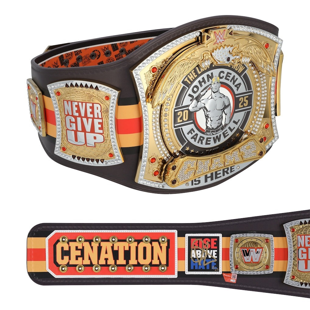 John Cena WWE Autographed Farewell Tour 2025 San Diego Replica Title Belt - Limited Edition of 25 Championship Belts Online