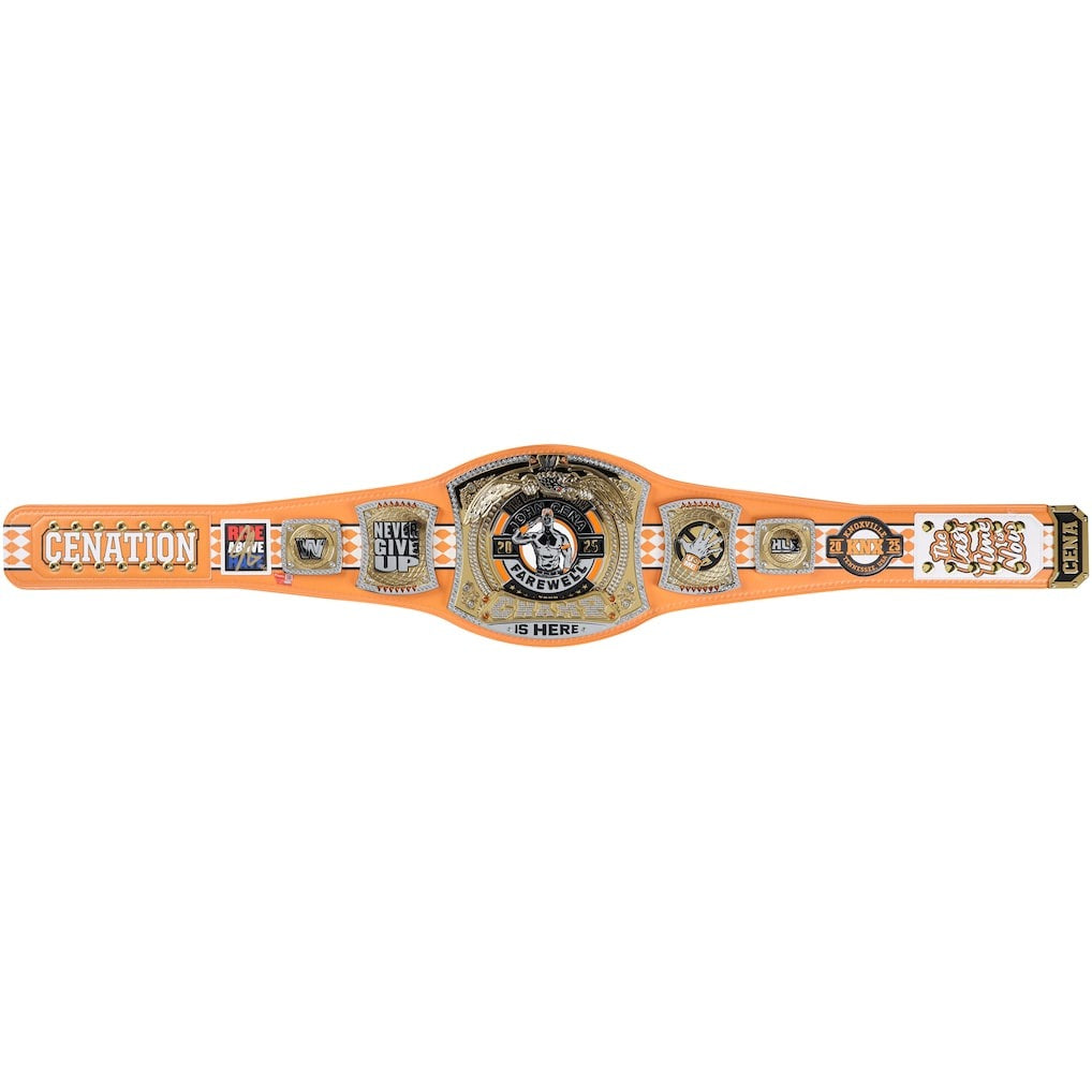 John Cena WWE Autographed Farewell Tour 2025 Knoxville Replica Title Belt - Limited Edition of 25 Championship Belts Online