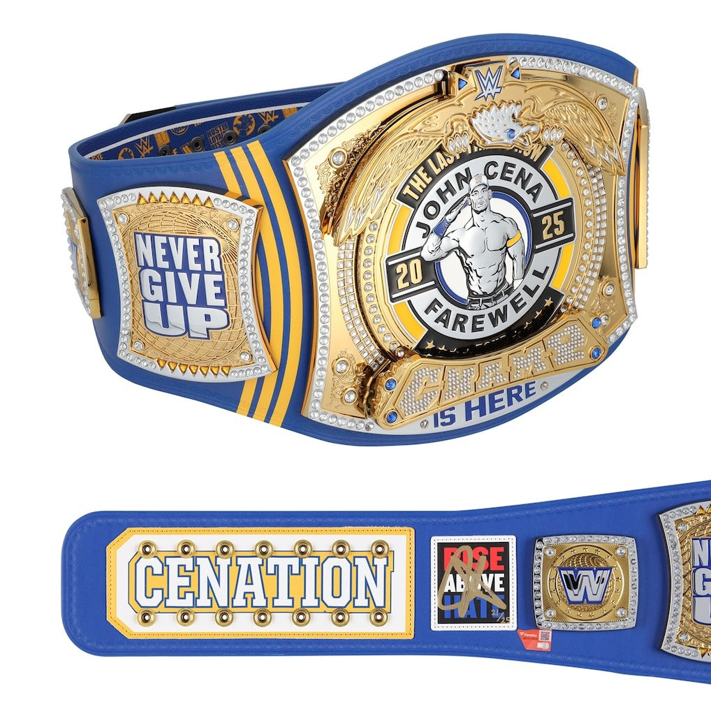 John Cena WWE Autographed Farewell Tour 2025 Boston Replica Title Belt - Limited Edition of 50 Championship Belts Online