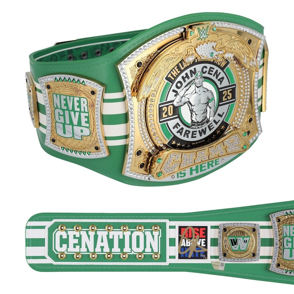 John Cena WWE Autographed Farewell Tour 2025 Boston Replica Title Belt - Limited Edition of 50 Championship Belts Online