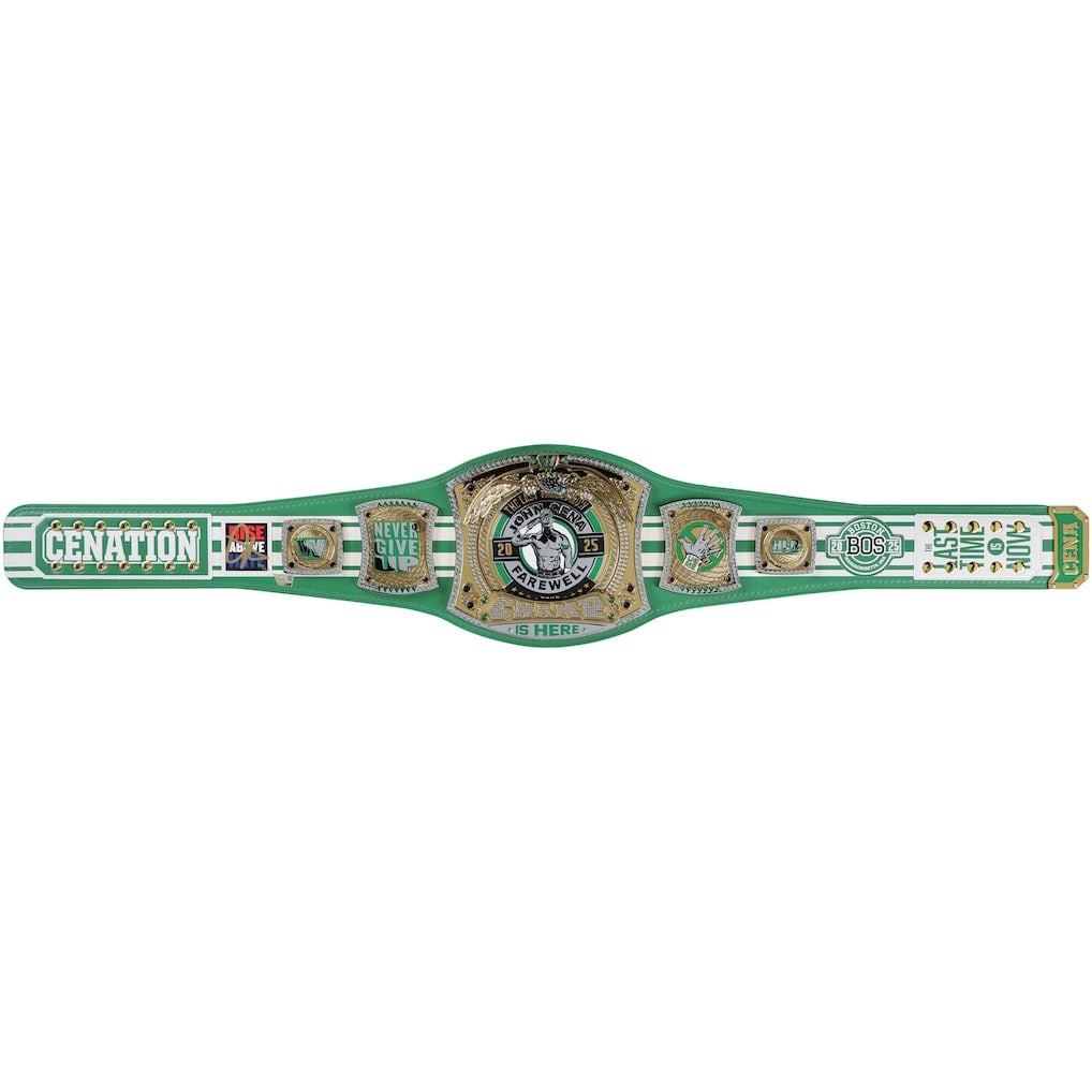 John Cena WWE Autographed Farewell Tour 2025 Boston Replica Title Belt - Limited Edition of 50 Championship Belts Online