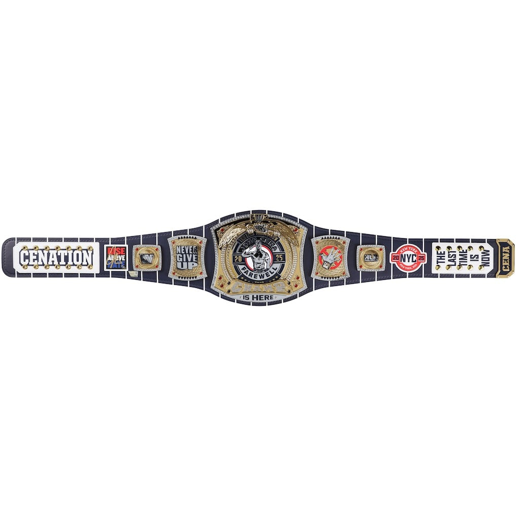 John Cena WWE Autographed Farewell Tour 2025 New York City Replica Title Belt - Limited Edition of 50 Championship Belts Online