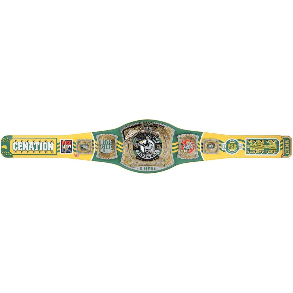 John Cena WWE Autographed Farewell Tour 2025 Perth Replica Title Belt - Limited Edition of 25 Championship Belts Online