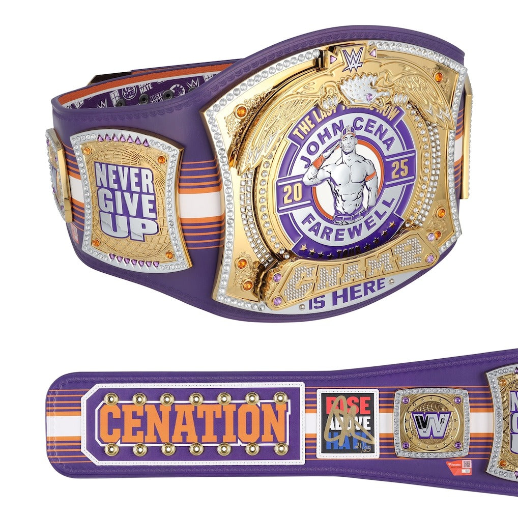 John Cena WWE Autographed Farewell Tour 2025 Phoenix Replica Title Belt - Limited Edition of 25 Championship Belts Online