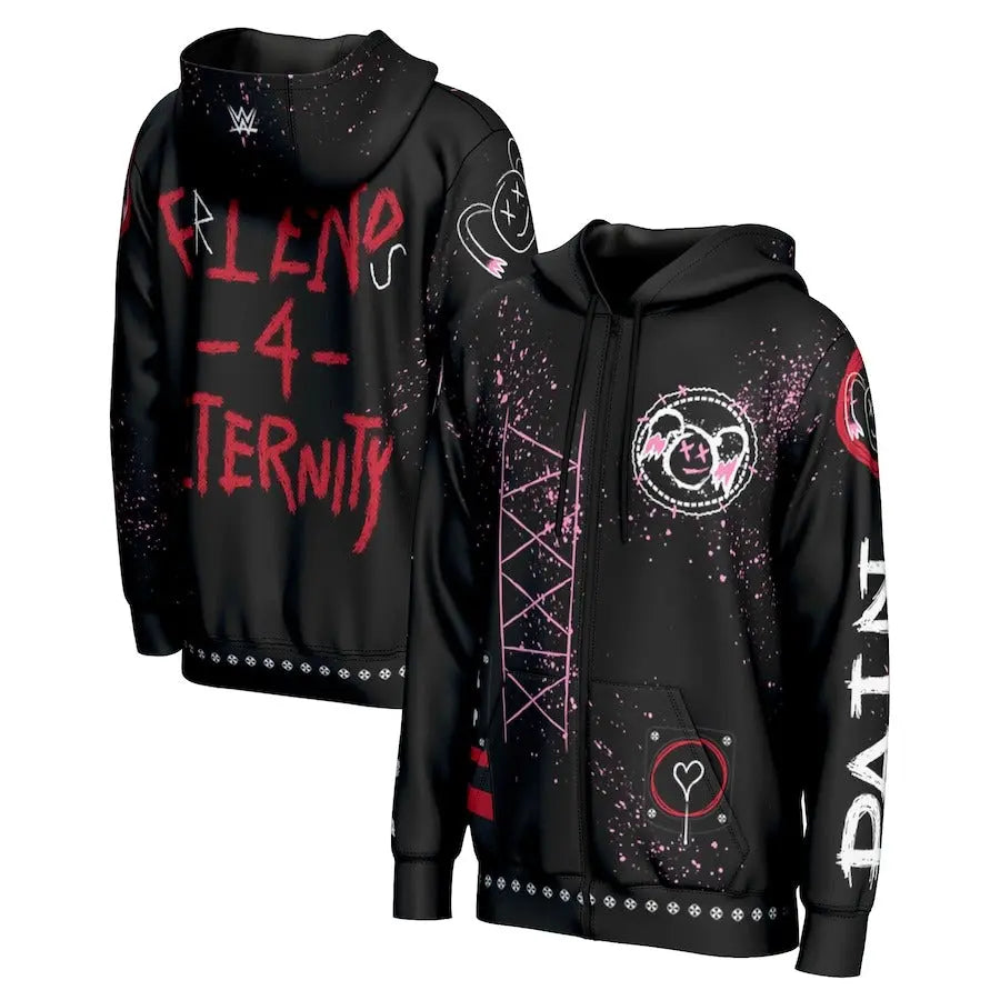 Men's Prosphere Black Alexa Bliss Hoodie Championship Belts Online