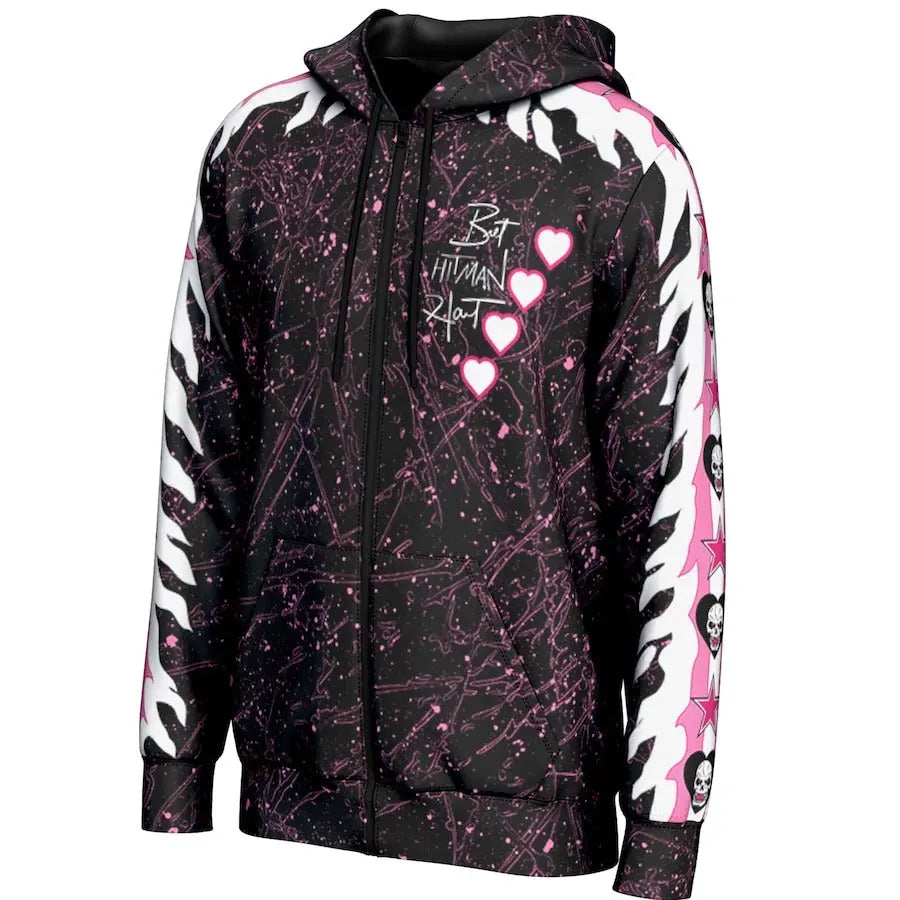 Men's Prosphere Black Bret Hart Hoodie Championship Belts Online