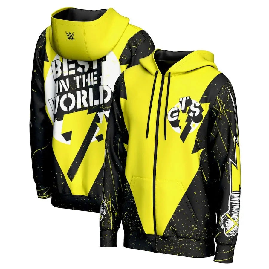 Men's Prosphere Black CM Punk G.O.A.T. Hoodie Championship Belts Online