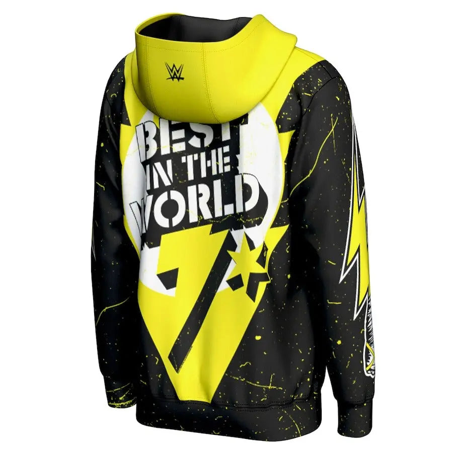 Men's Prosphere Black CM Punk G.O.A.T. Hoodie Championship Belts Online