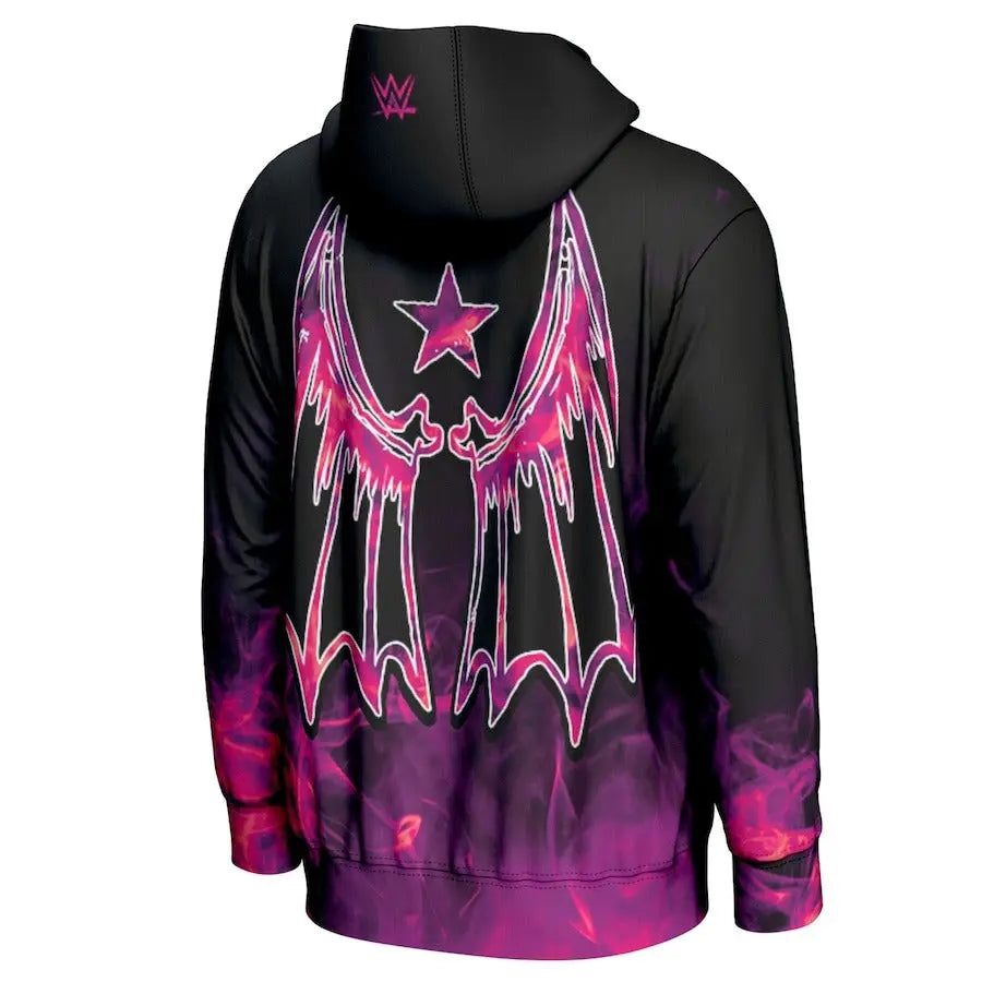 Men's Prosphere Black Damian Priest Entrance Hoodie Championship Belts Online