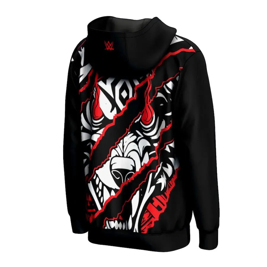 Men's Prosphere Black Jacob Fatu Hoodie Championship Belts Online