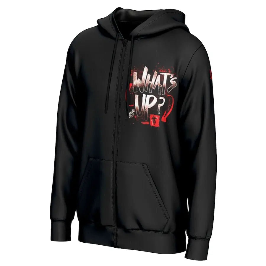 Men's Prosphere Black R-Truth “What’s Up” Hoodie Championship Belts Online
