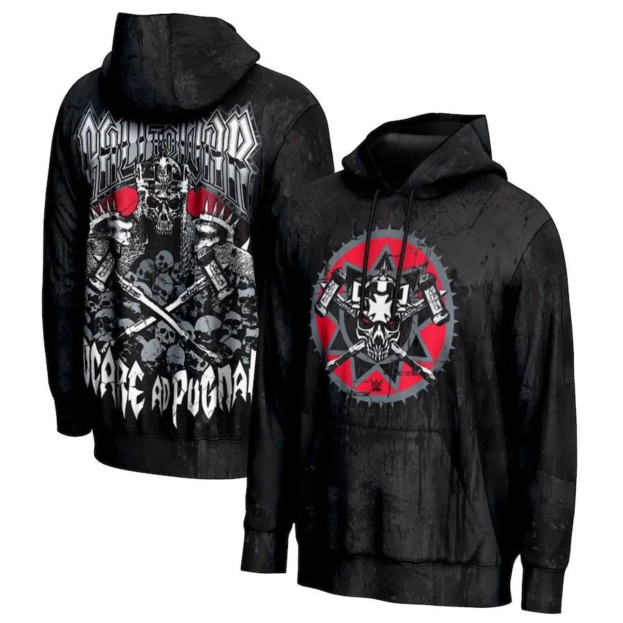 Men's Prosphere Black Triple H Camo Hoodie Championship Belts Online