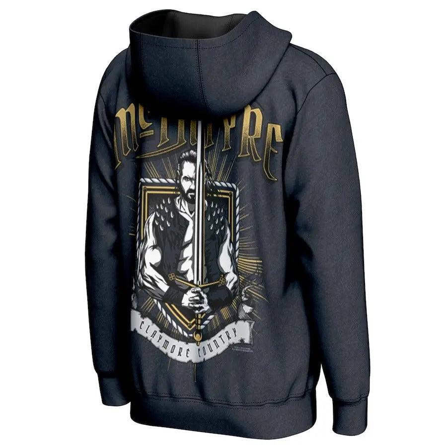 Men's Prosphere Charcoal Drew McIntyre Hoodie Championship Belts Online