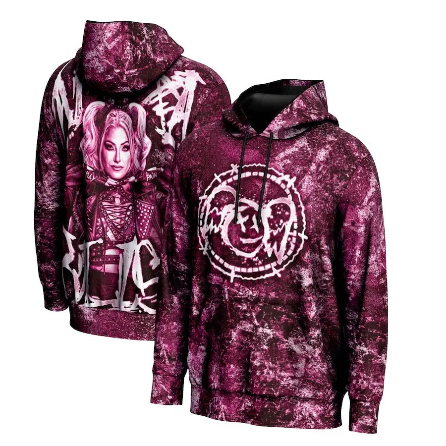 Men's Prosphere Pink Alexa Bliss Hoodie Championship Belts Online