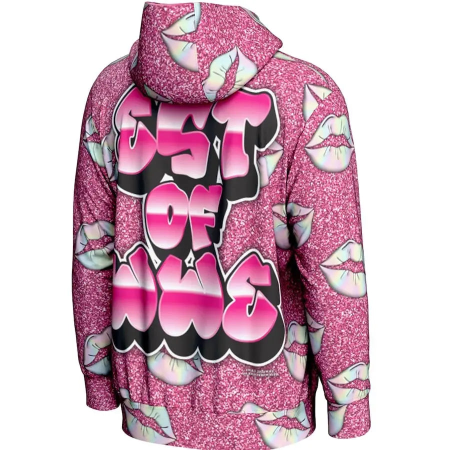 Men's Prosphere Pink Bianca Belair Hoodie Championship Belts Online